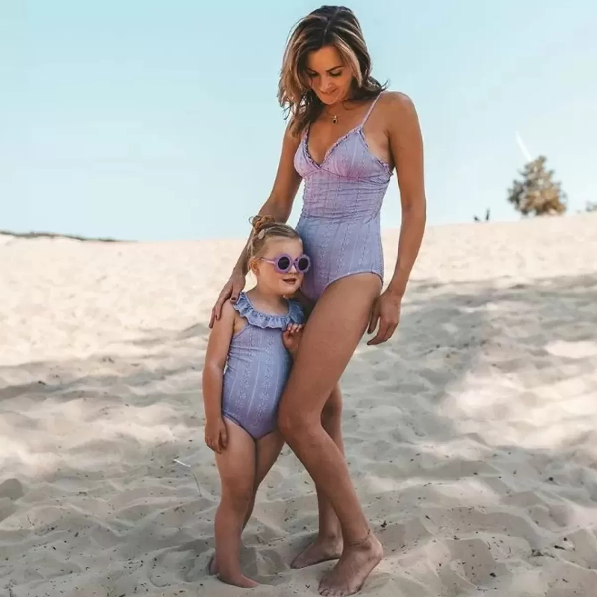 Zwemkleding-Salted Stories Bestel Nu Het Badpak Met Mom Sterre Anglaise Bright Lilac