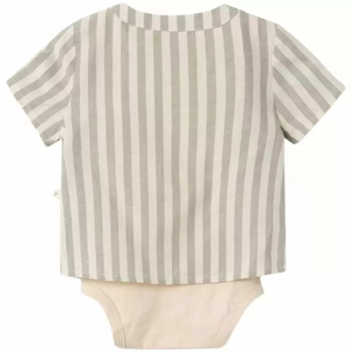 Rompers & Boxpakjes-Lil' Atelier Bestel Nu Het Schattige Lil' Atelier Romper Shirt Dino Turtledove - Perfect Voor Jouw Kleintje!