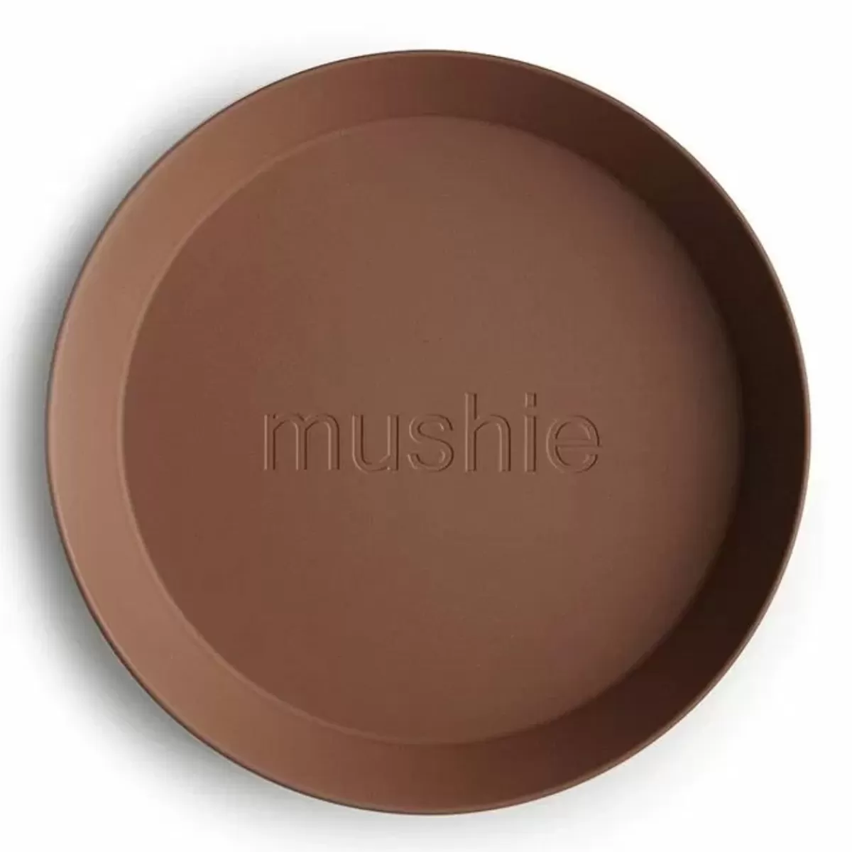 Kinderbordjes-Mushie Borden Rond Caramel (2St)