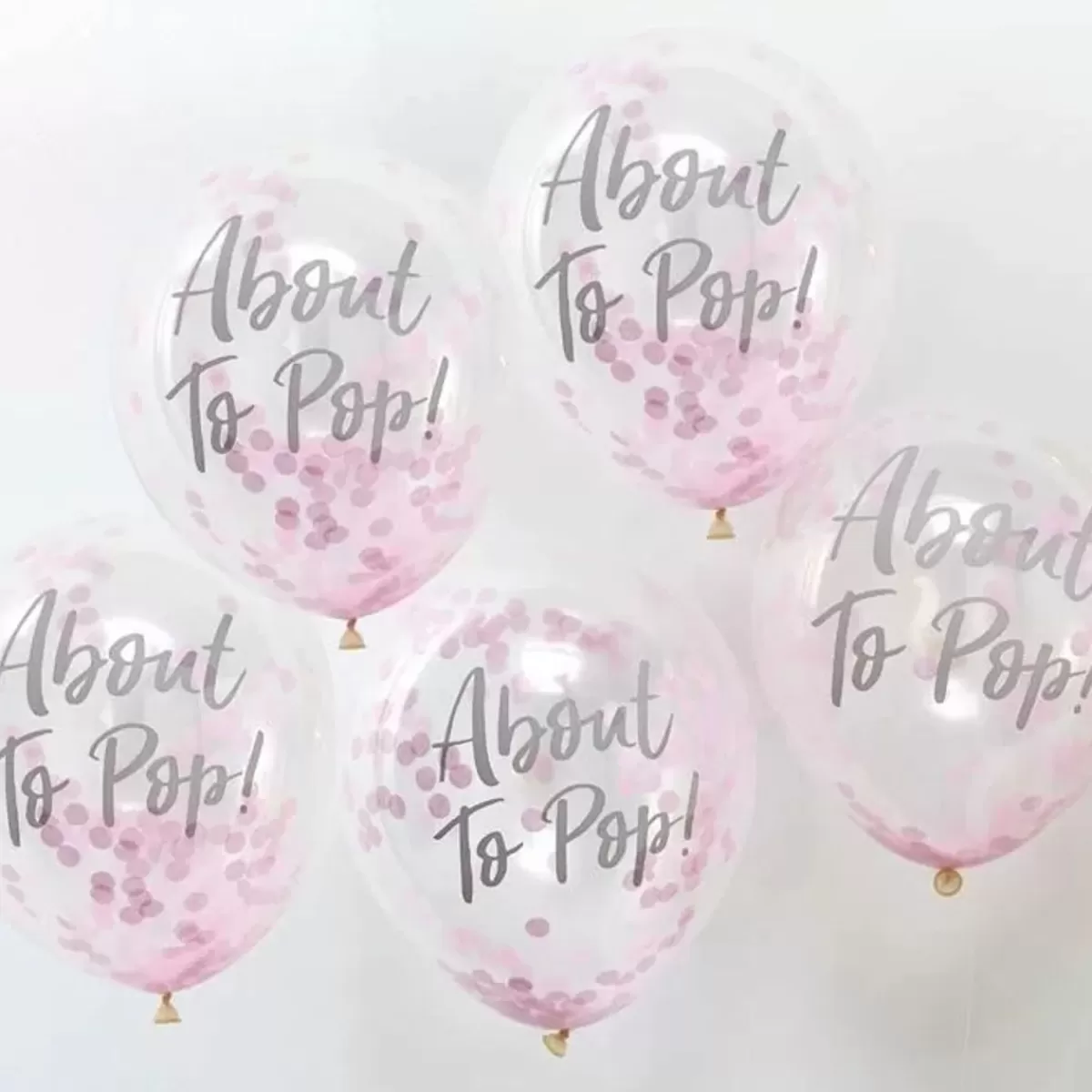 Twinkle Twinkle-Ginger Ray Confetti Ballonnen About To Pop Roze Oh Baby!
