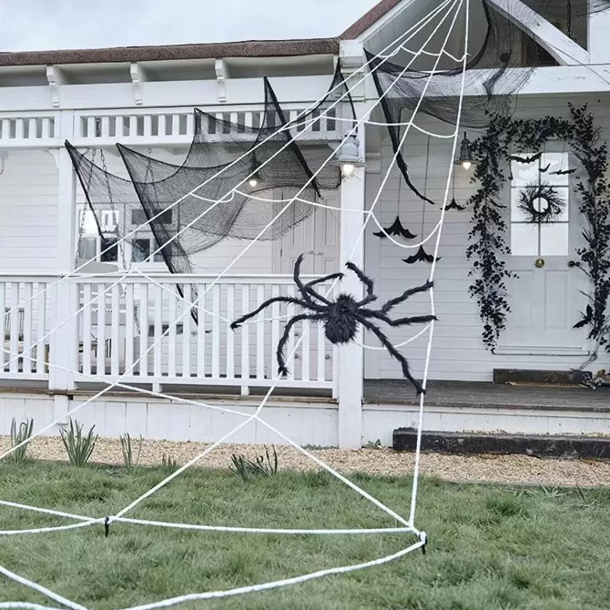 Halloween-Ginger Ray Decoratie Spinnenweb Extra Groot Wit Fright Night