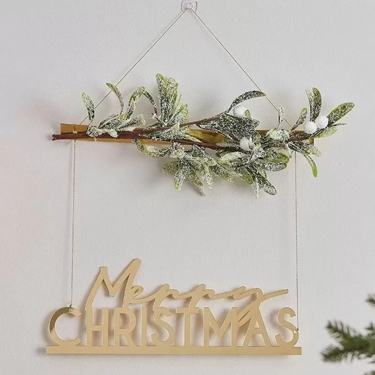 Kerst-Ginger Ray Decoratiehanger Merry Christmas Goud Nordic Noel