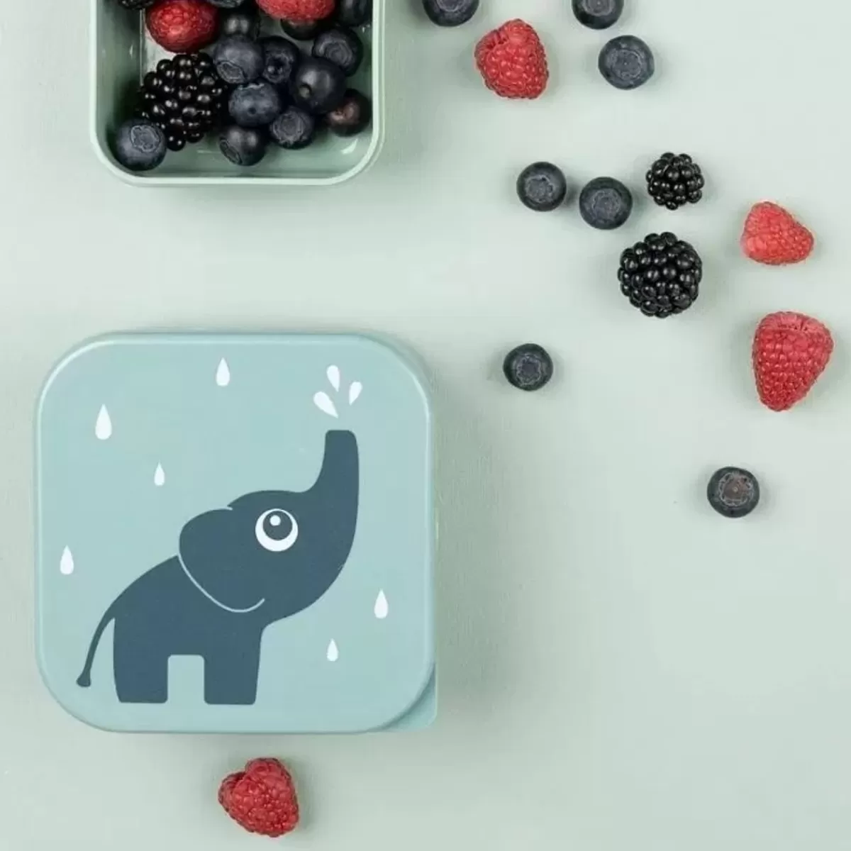 Bakjes & Kommetjes-Done by Deer Snackbox Set Deer Friends Blue Mix (3St)