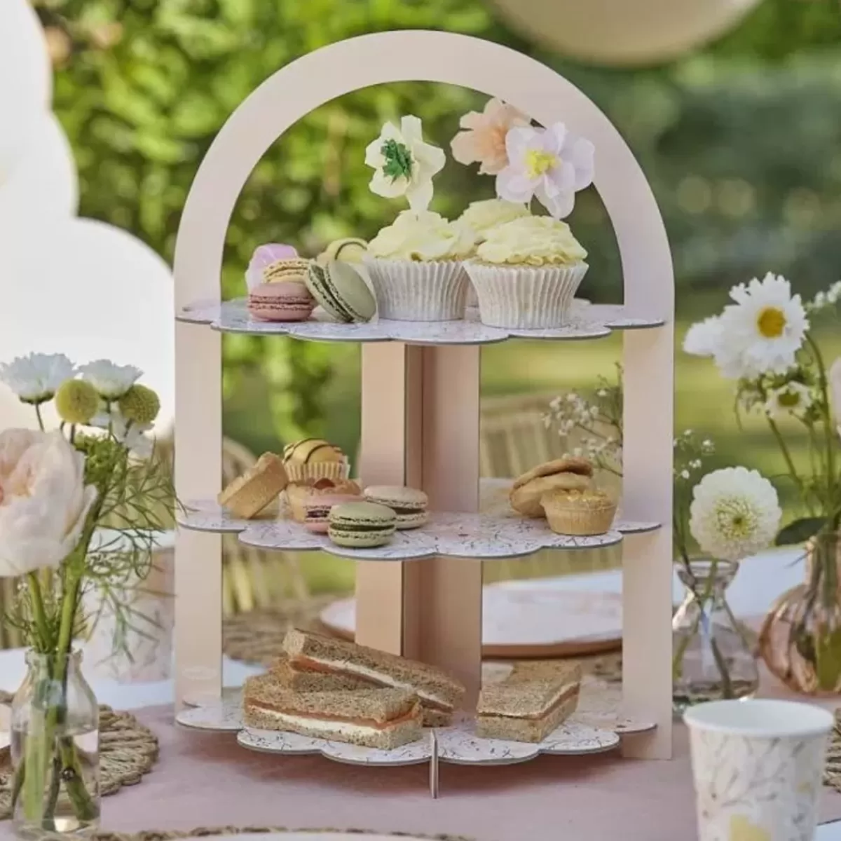 Floral Baby-Ginger Ray Etagere Birthday Bloom - Vrolijk En Herbruikbaar