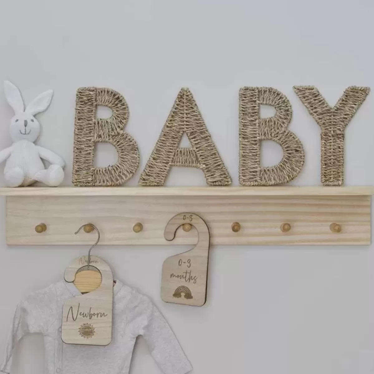 Teddy Bear-Ginger Ray Gevlochten Decoratieletters Baby Hello Baby
