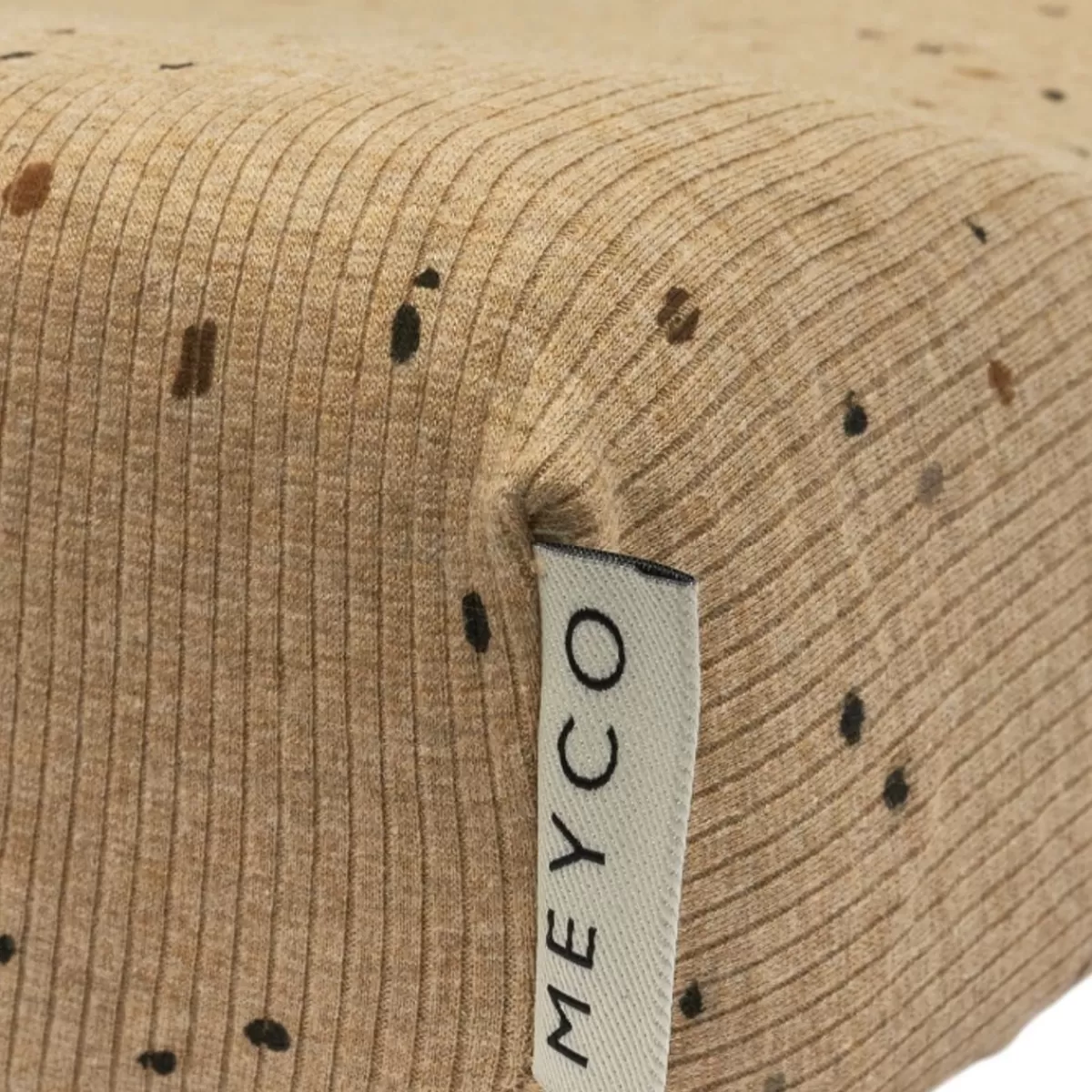 Aankleedkussens & Hoezen-Meyco Hoes Voor Aankleedkussen In Toffee Kleur Met Mini Spot Patroon