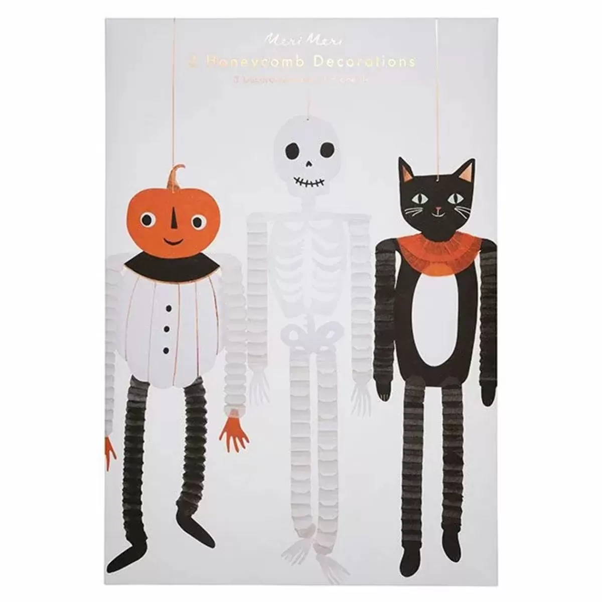 Halloween-Meri Meri Honeycombs Vintage Halloween (3St)