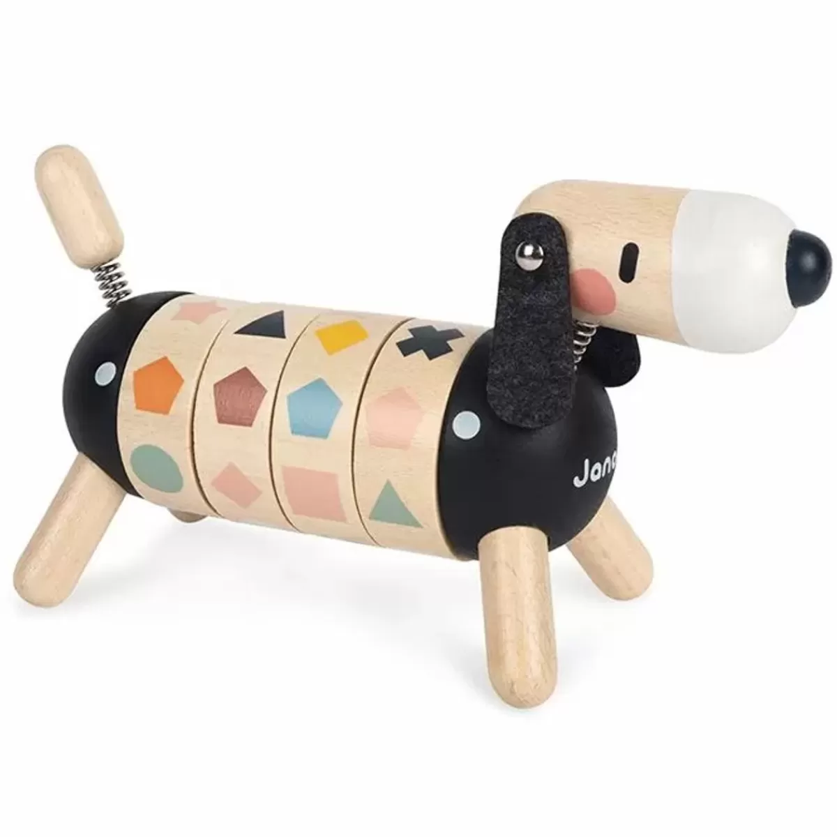 Educatief Speelgoed-Janod Houten Hond Met Vormen En Kleuren Sweet Cocoon