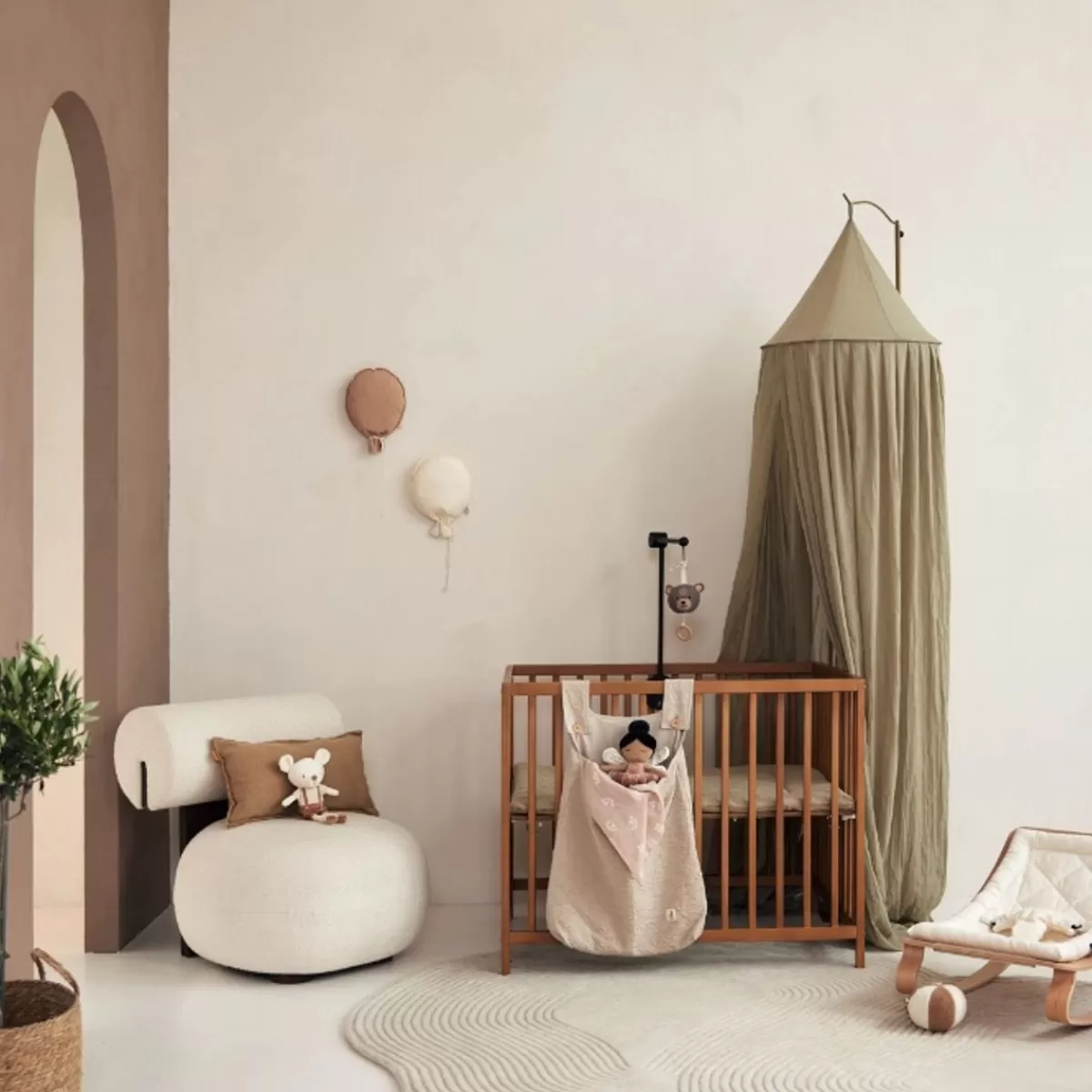 Bedhemels-Jollein Bedhemel Vintage Olive Green