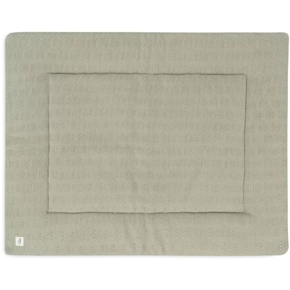 Speelkleden-Jollein Boxkleed Grain Knit Olive Green 75X95Cm
