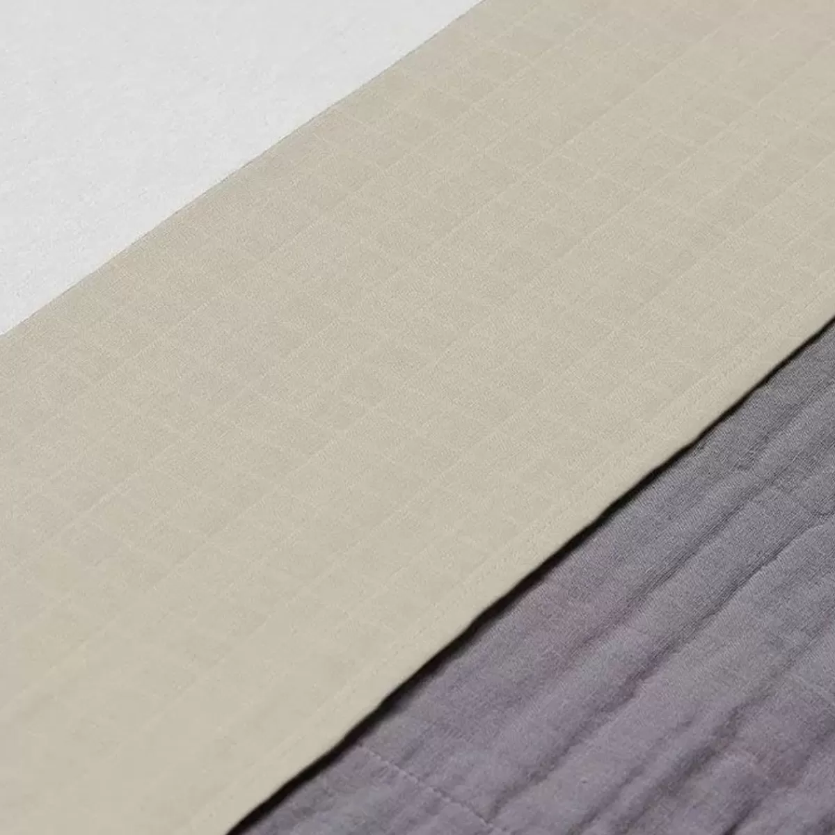 Lakens-Jollein Ledikantlaken Wrinkled Cotton Nougat