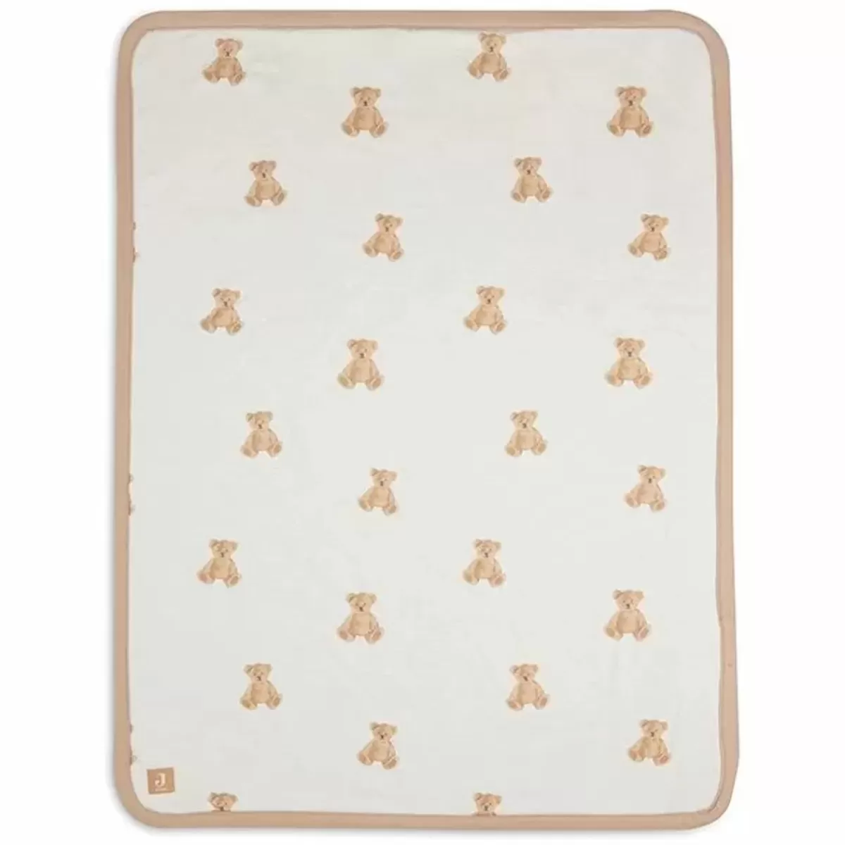 Dekentjes-Jollein Wiegdeken Jersey 75X100 Teddy Bear