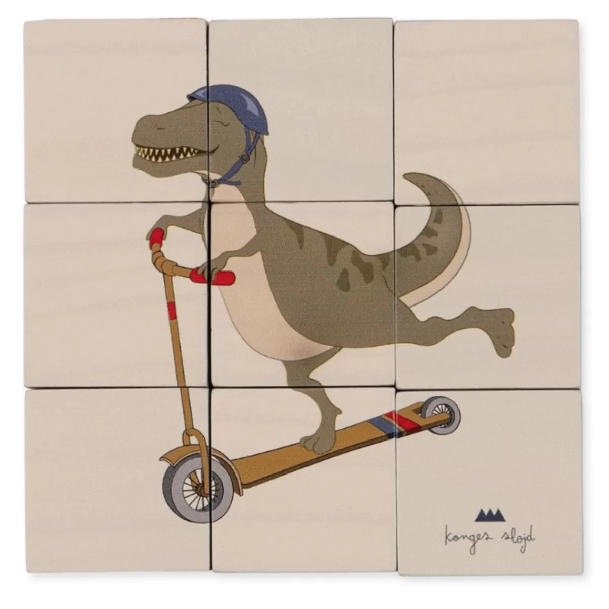 Babyspeelgoed-Konges Slojd Houten Blokkenpuzzel Multi Color