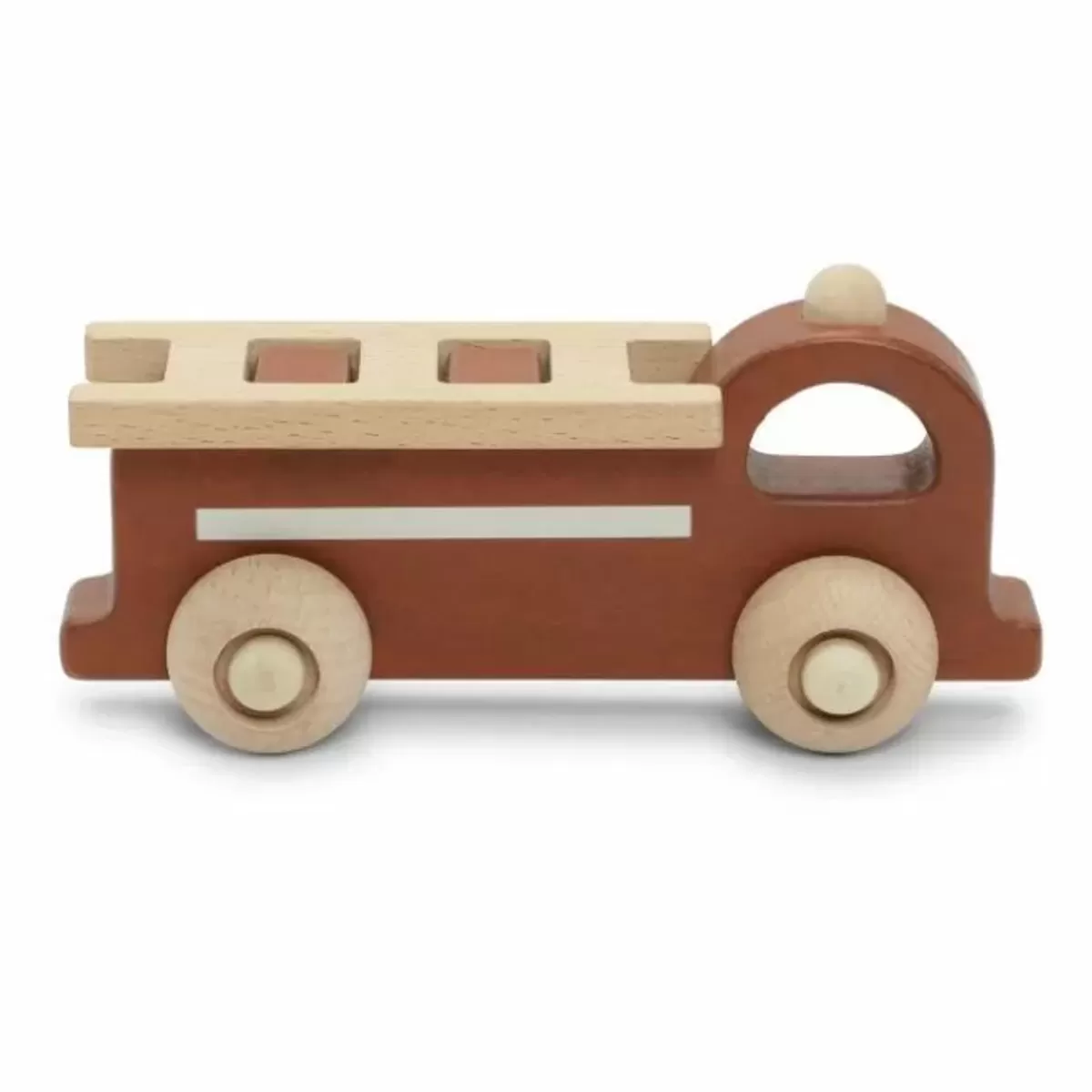 Houten Speelgoed-Konges Slojd Houten Brandweerwagen Nature