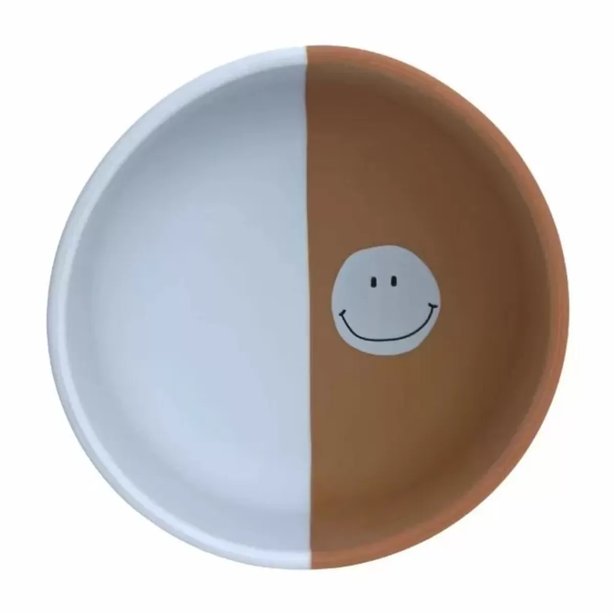 Bakjes & Kommetjes-Lässig Lassig Happy Rascals Smile Sky Blue Siliconen Kom - Vrolijk & Veilig