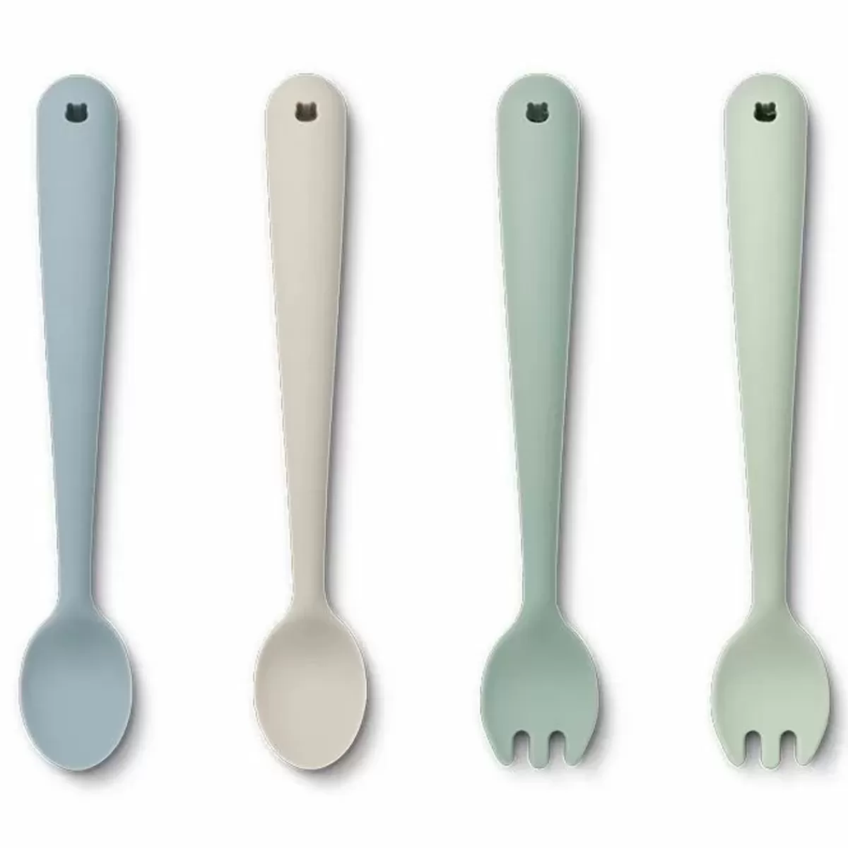 Kinderbestek-Liewood Bestekset Shea Dusty Mint Mix (4St)