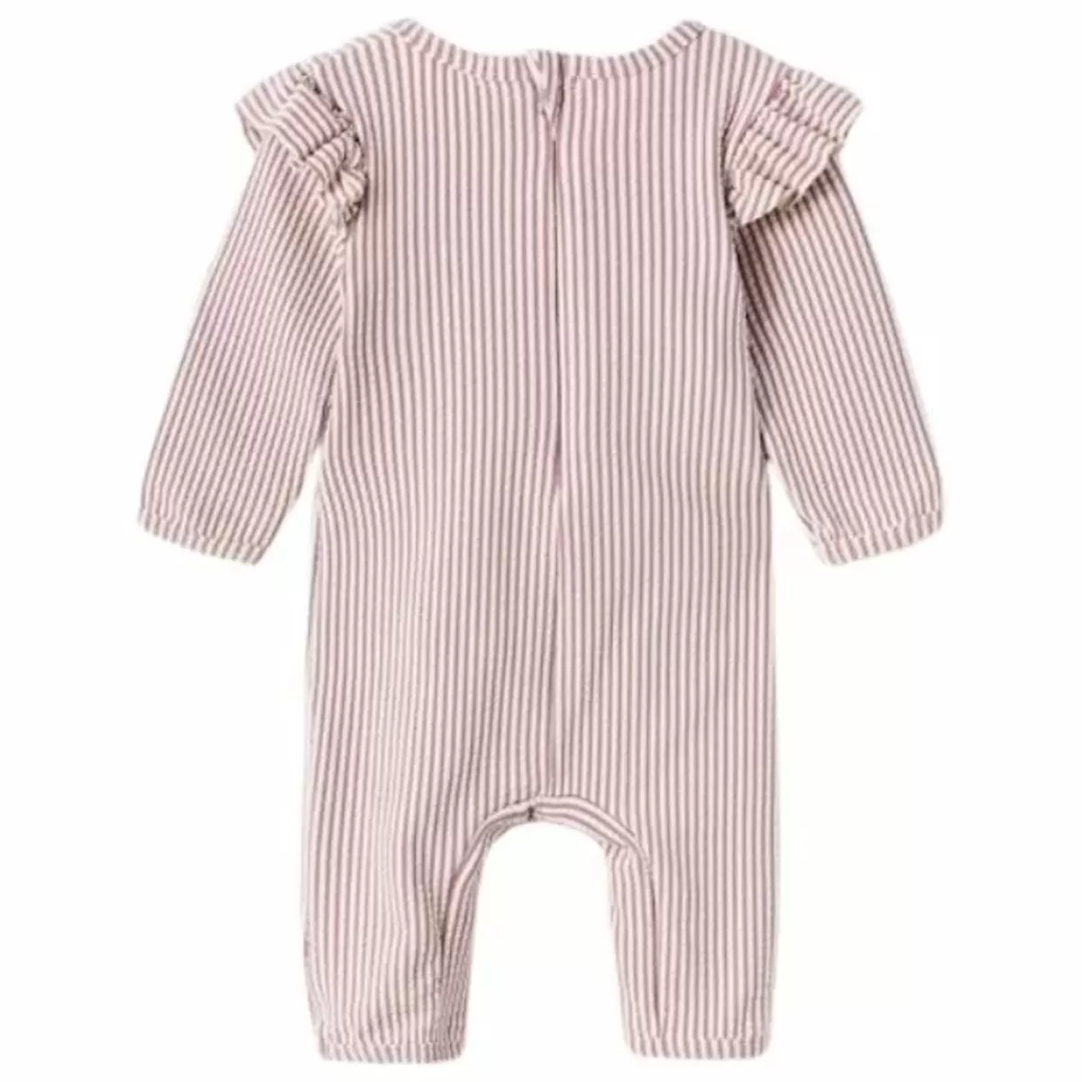 Zwemkleding-Lil' Atelier Lil' Atelier Zwempak Roze Met Ruches | Meisjes Badpak Met Ritssluiting