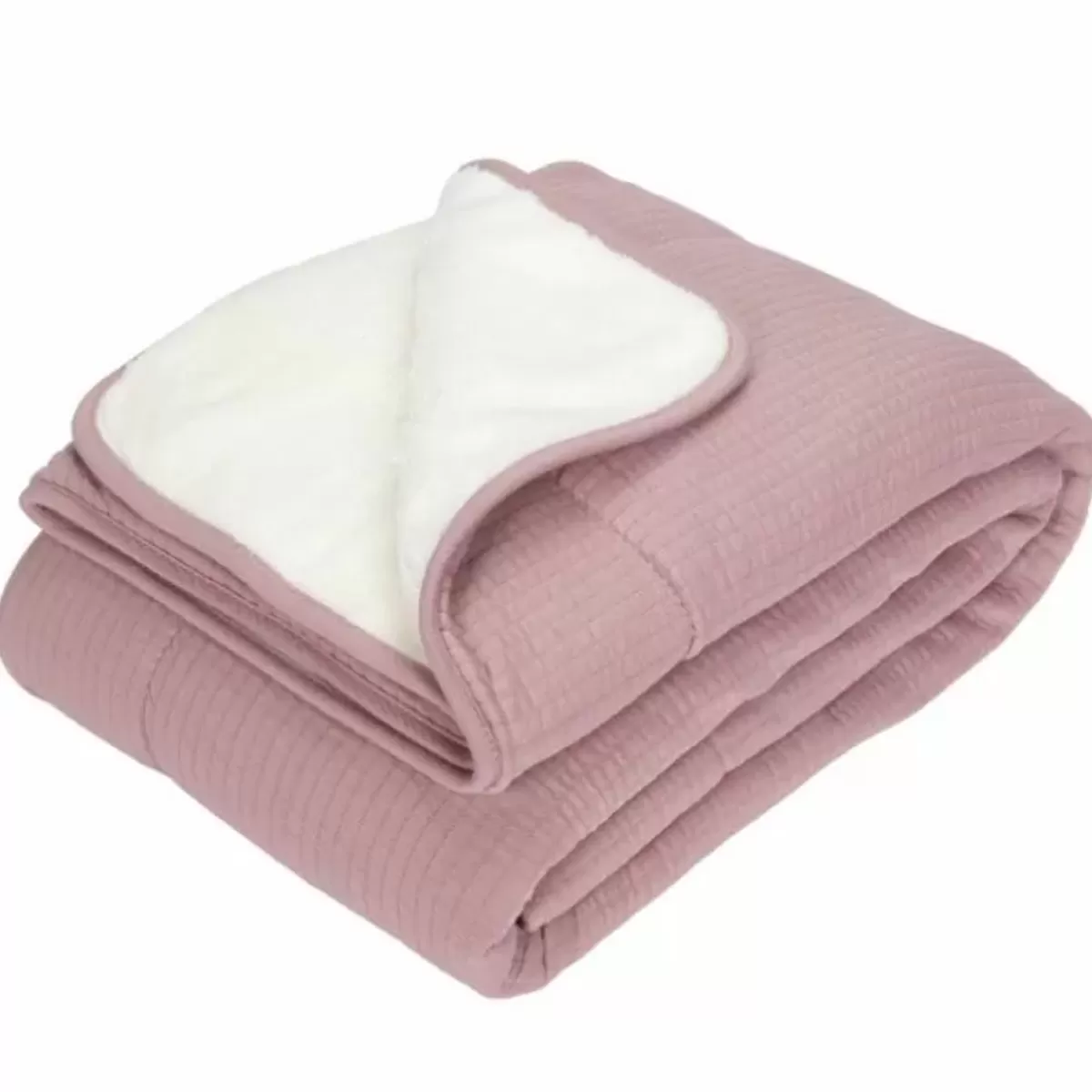 Dekentjes-Little Dutch Ledikantdeken Pure Mauve