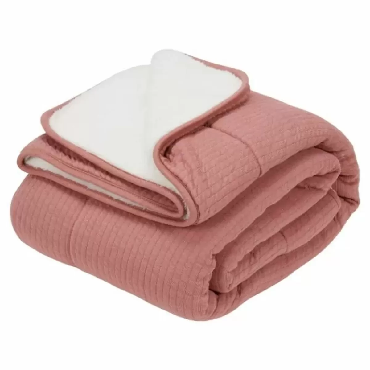 Dekentjes-Little Dutch Ledikantdeken Pure Pink Blush