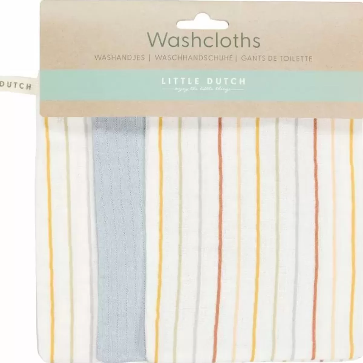 Hydrofiele Spuugdoekjes-Little Dutch Spuugdoekjes Vintage Sunny Stripes/Blue