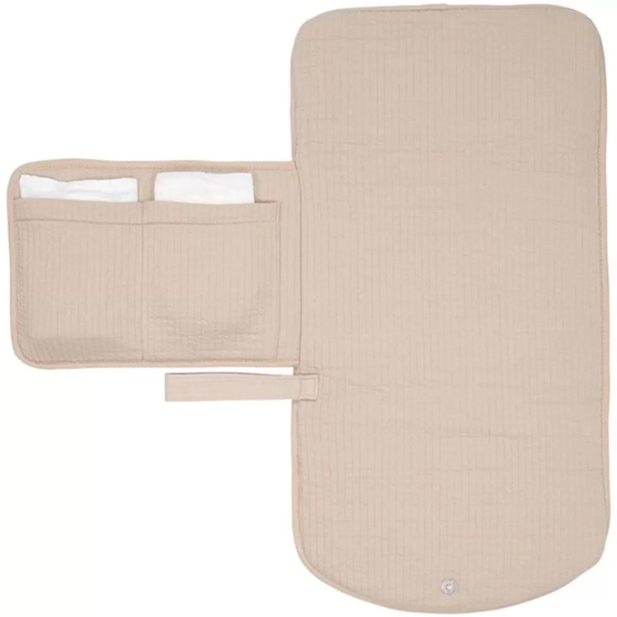 Verschoningsmatjes-Little Dutch Verschoningsmatje Met Hengsel Pure Beige