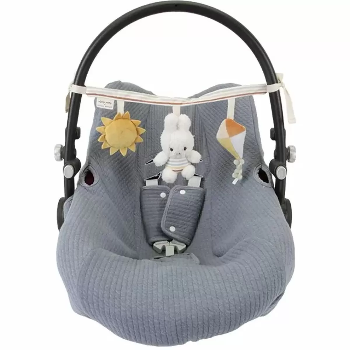 Speelgoed Voor Onderweg-Little Dutch X Nijntje Vintage Sunny Stripes Wagenspanner