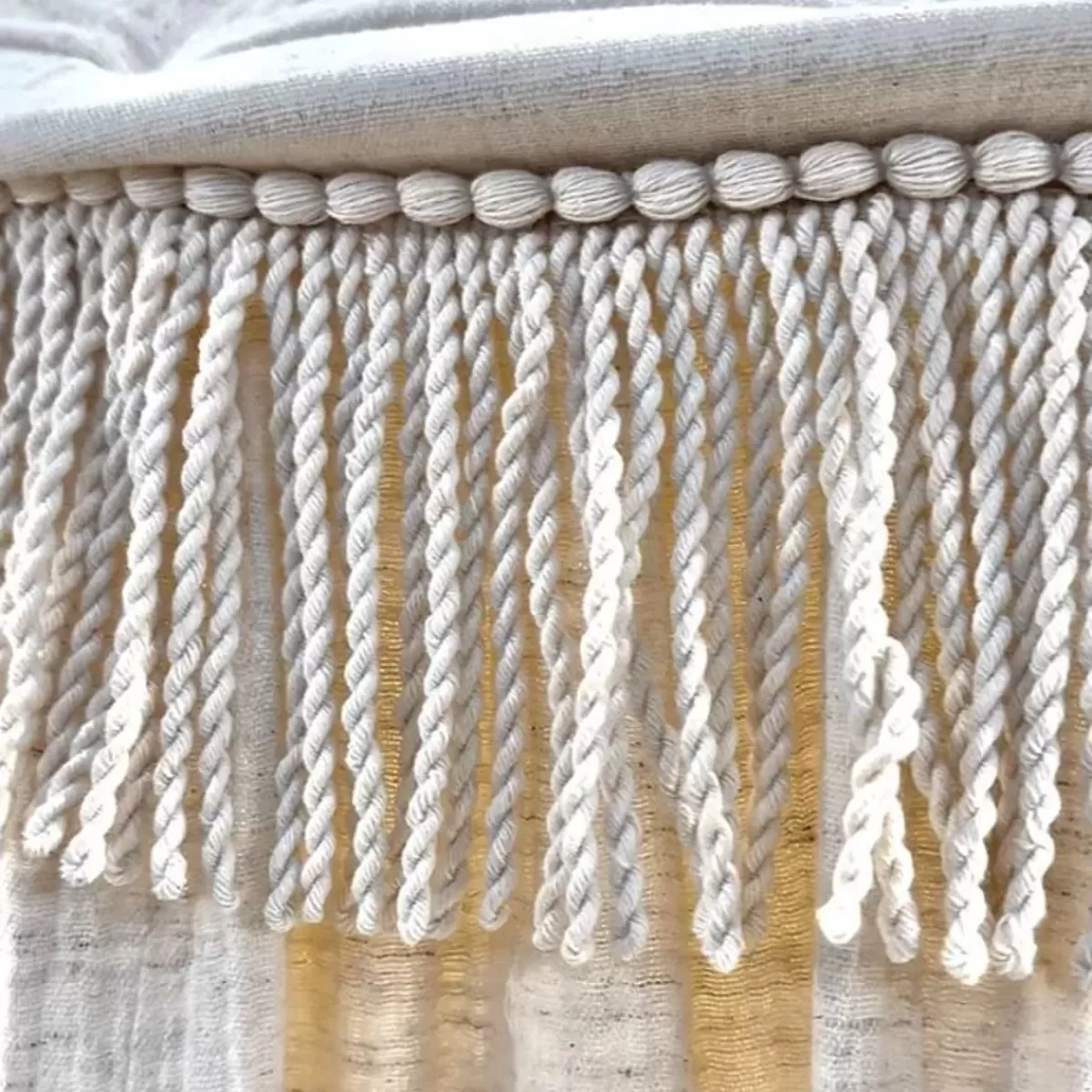 Bedhemels-Cotton & Sweets Luxe Boho Twist Maxi Bedhemel - Natuurlijke Elegance Van Cotton & Sweets
