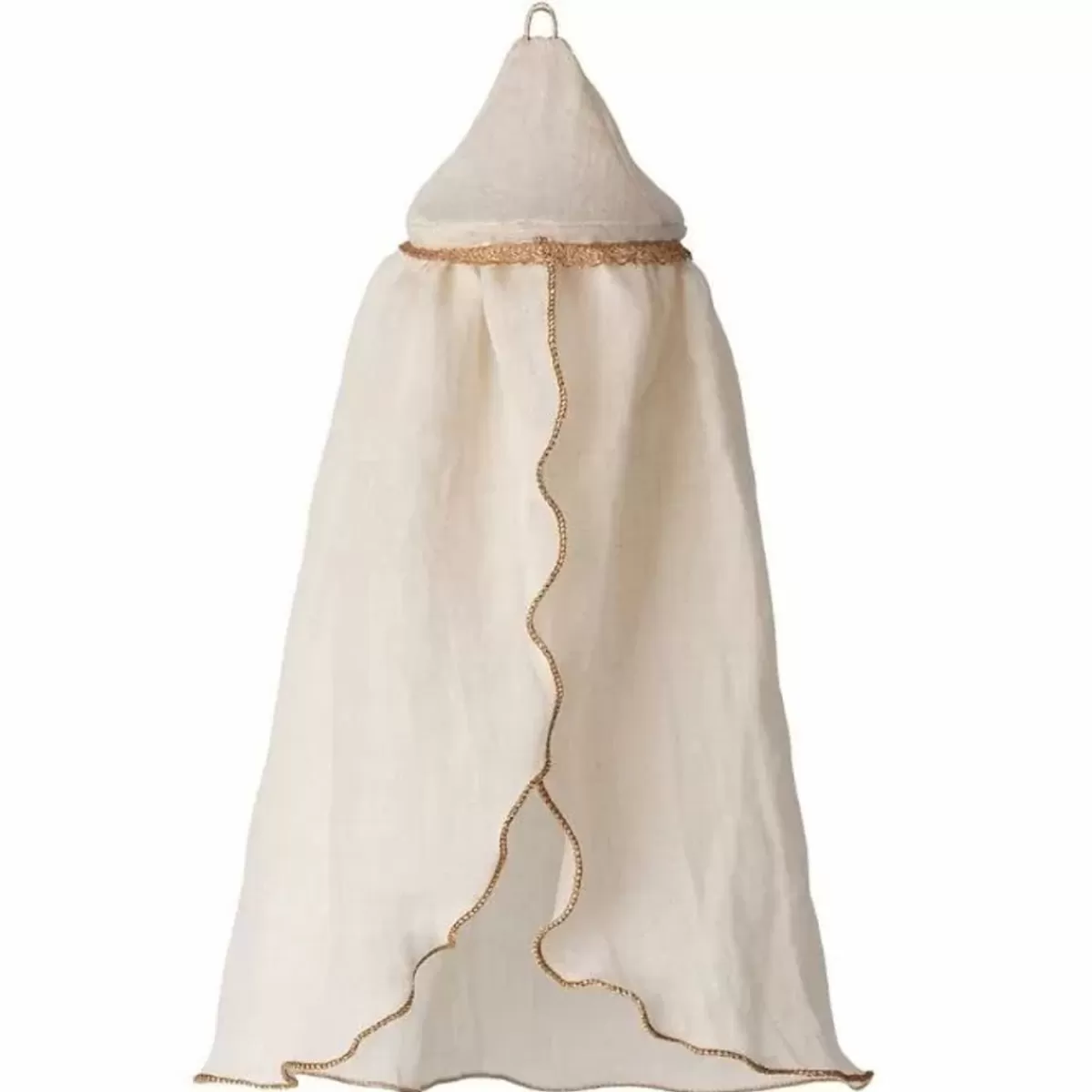 Poppenhuizen & Toebehoren-Maileg Miniatuur Bedhemel Creme