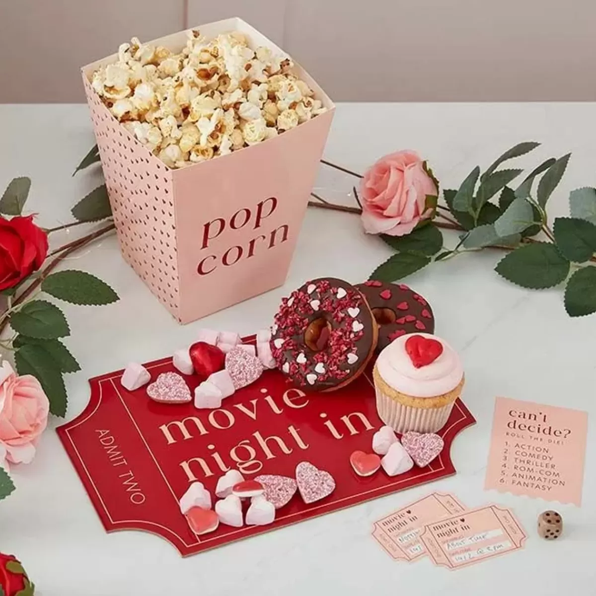 Valentijnsdag-Ginger Ray Movie Night Kit Met Spel You And Me