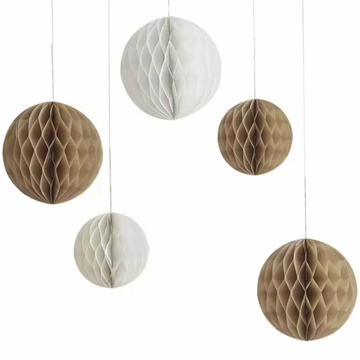 Teddy Bear-Ginger Ray Neutrale Honeycomb Decoratie | Stijlvol & Herbruikbaar