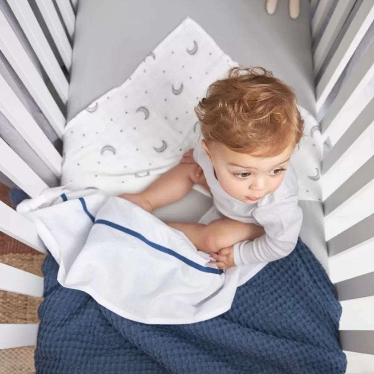 Hydrofiele Doeken-Meyco Ontdek De Luxueuze Hydrofiele Doeken Moon Indigo - Perfect Voor Jouw Baby!