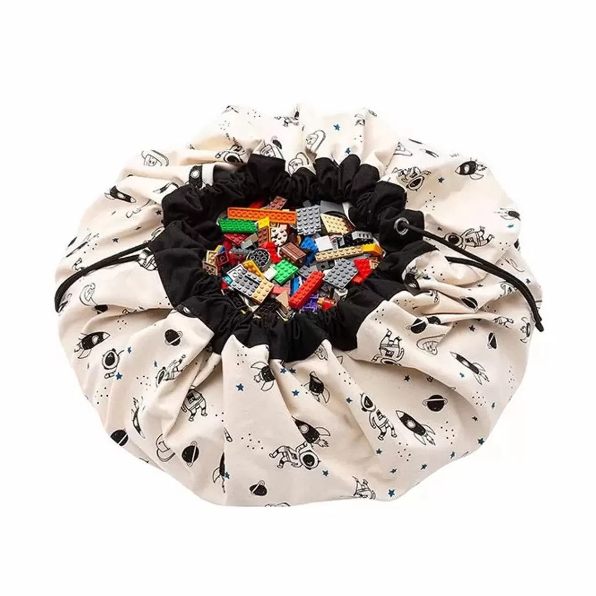 Speelkleden-Play & Go Play & Go Opbergzak En Speelmat Ruimte Glow In The Dark