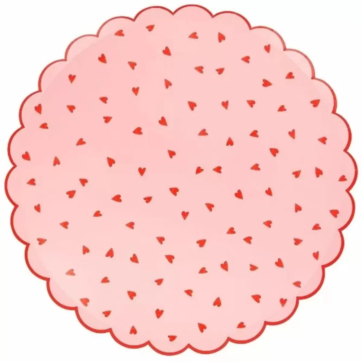 Valentijnsdag-Meri Meri Romantische Grote Hartjes Borden Van - Perfect Voor Feesten (8St)