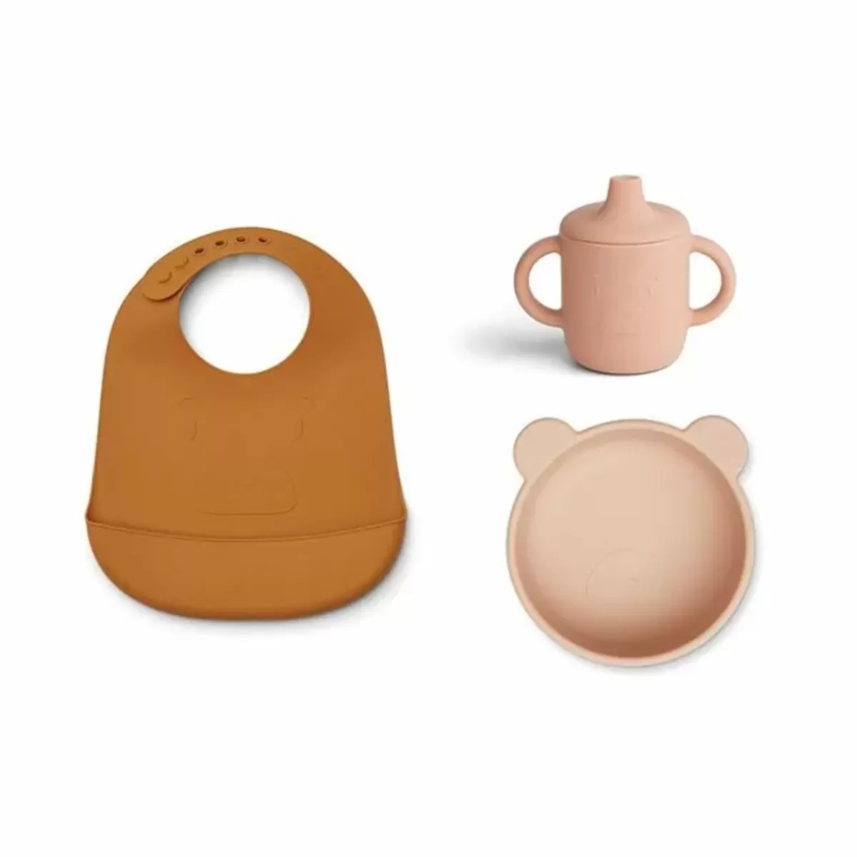 Kinderservies Sets-Liewood Siliconen Serviesset Connor Mr Bear Rose Multi Mix