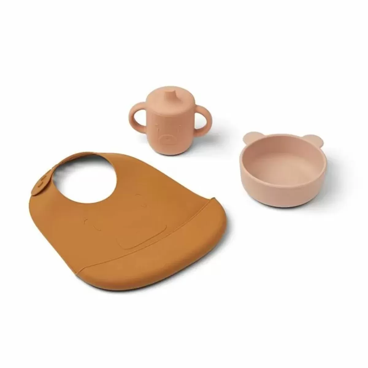 Kinderservies Sets-Liewood Siliconen Serviesset Connor Mr Bear Rose Multi Mix