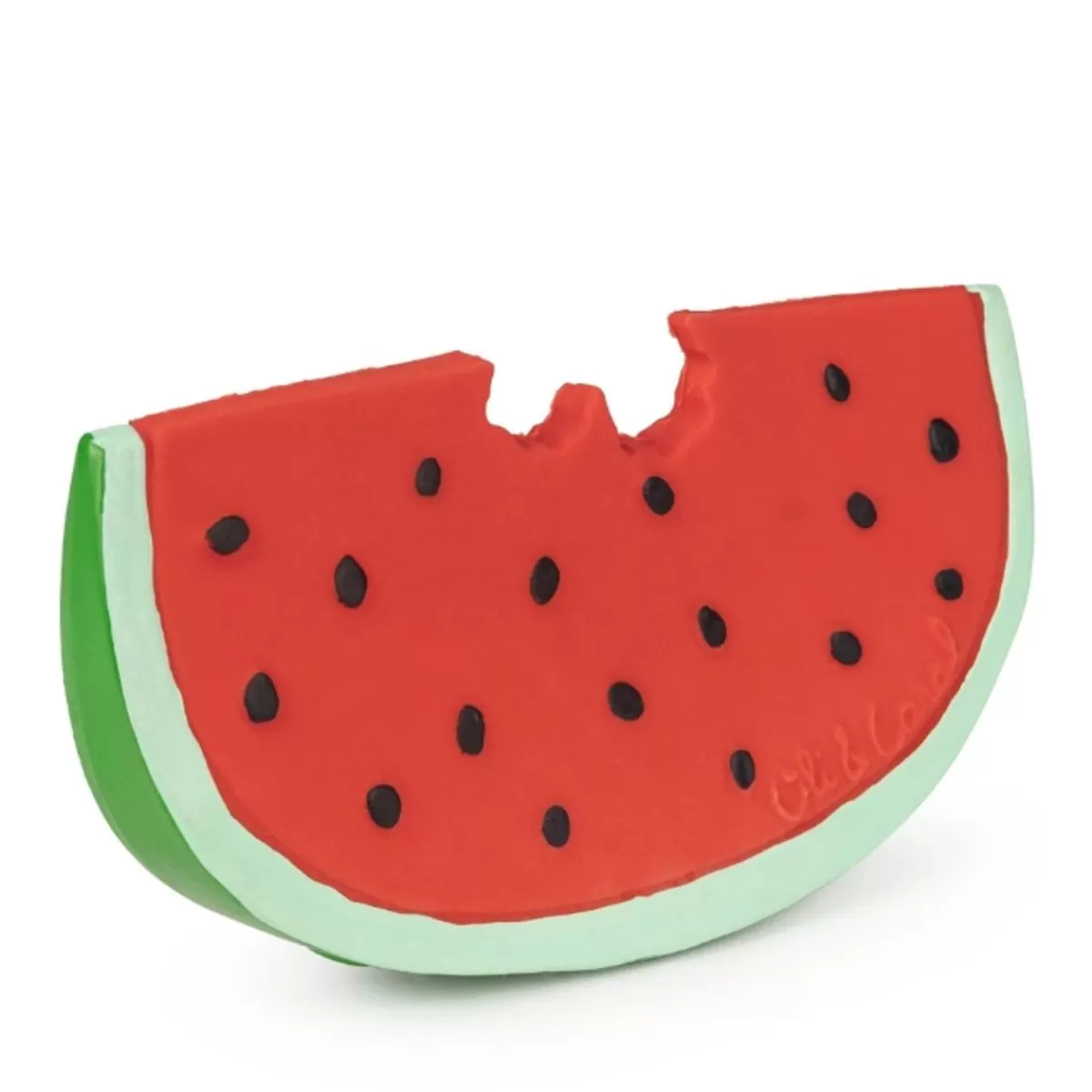 Babyspeelgoed-Oli&Carol Wally The Watermelon - Natuurlijke Rubberen Bijtspeeltje Voor Babys | Kidsdeco.Nl