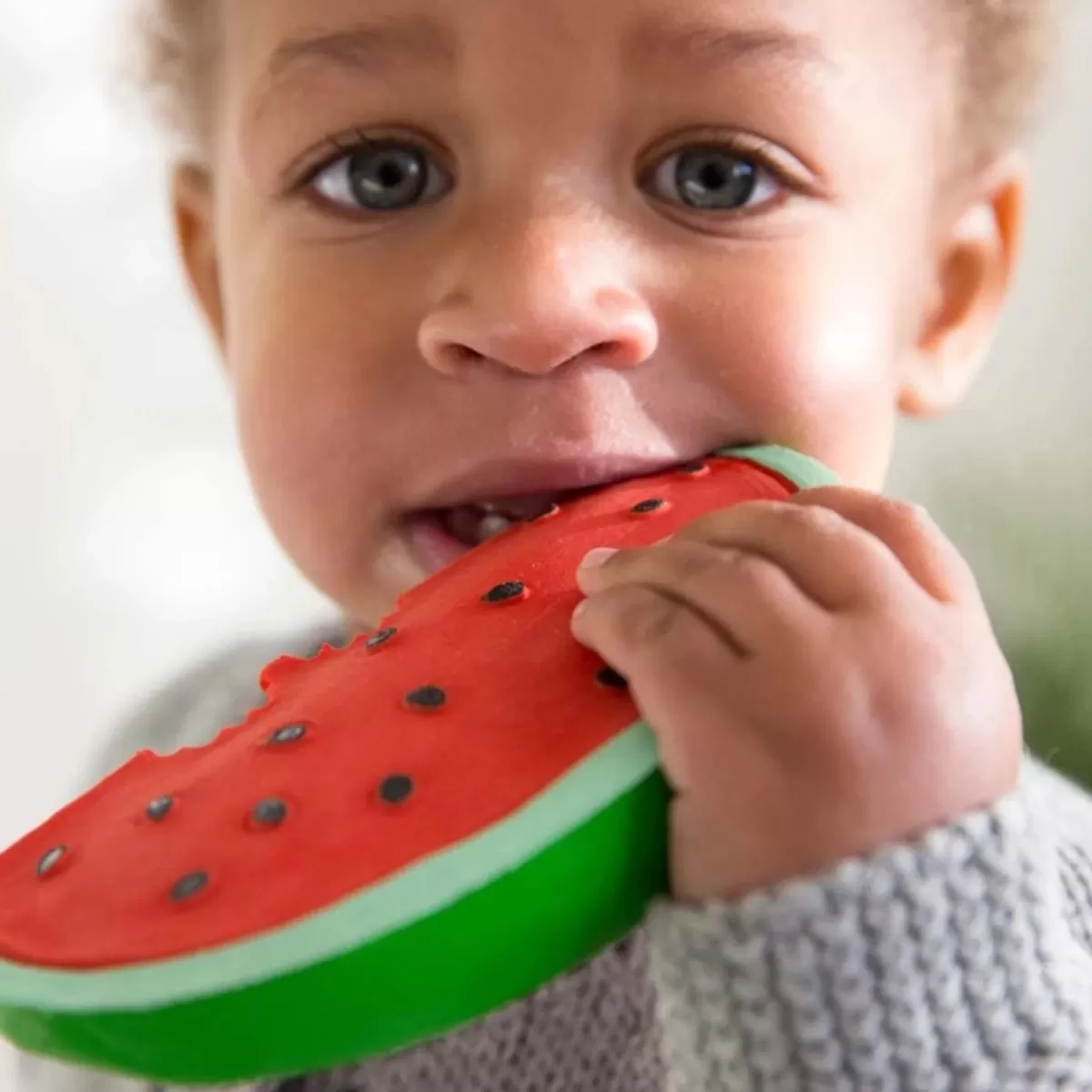 Babyspeelgoed-Oli&Carol Wally The Watermelon - Natuurlijke Rubberen Bijtspeeltje Voor Babys | Kidsdeco.Nl