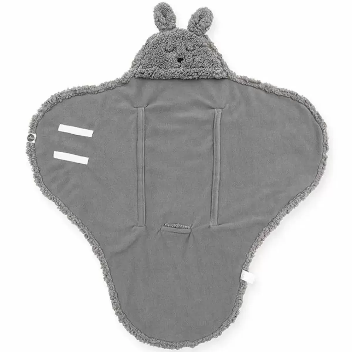 Dekentjes-Jollein Wikkeldeken Bunny Storm Grey