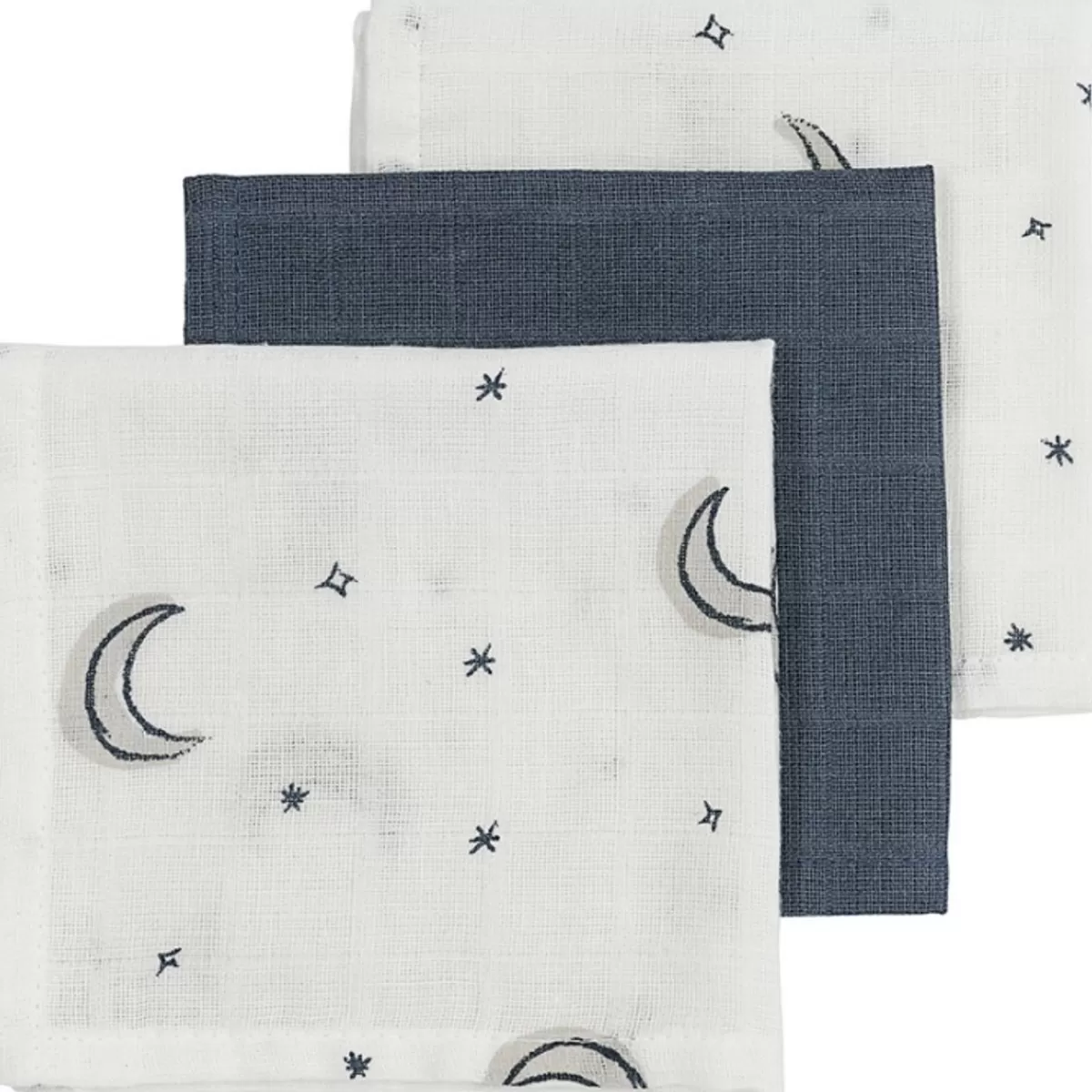 Hydrofiele Doeken-Meyco Zachte Hydrofiele Monddoekjes In Moon Indigo Kleur - Perfect Voor Dagelijks Gebruik (3 Stuks)