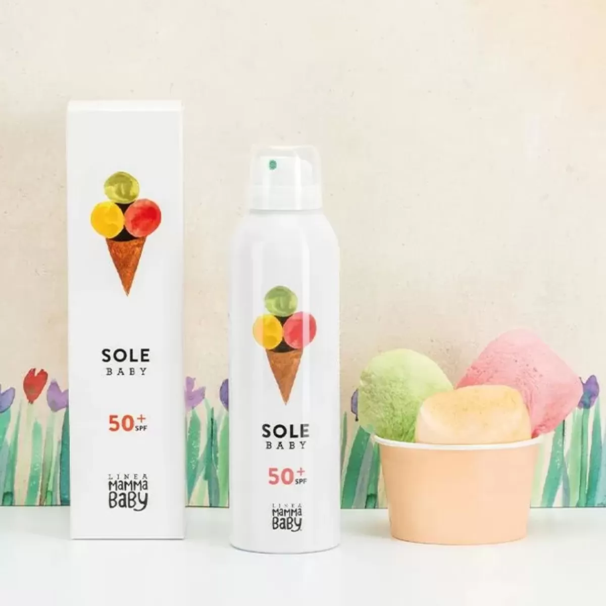 Verzorgingsproducten-Linea mama baby Zonnebrand Baby & Kids Spf50 (150Ml) Linea Mamma Baby