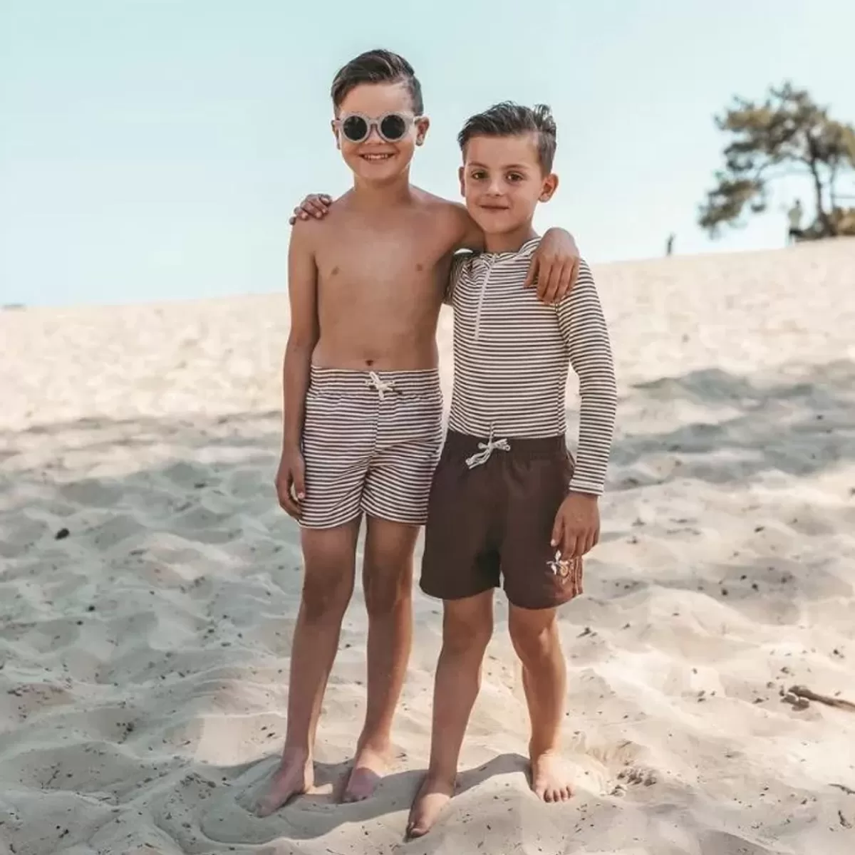 Zwemkleding-Salted Stories Zwembroek Stef In Solide Carob Bruin Bestellen -